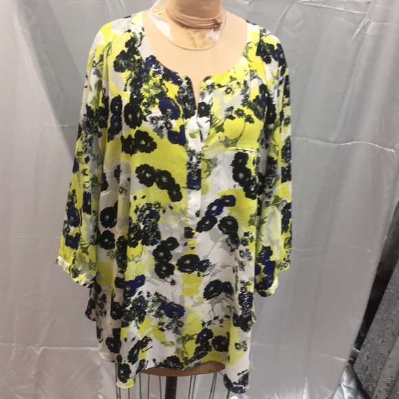 Printed georgette tunic - Picture 1 of 3